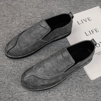 

leather genuine para Mens mens hombre size cuero shoes moccasins men summer uomo mens zapatillas casual lather suede de for man
