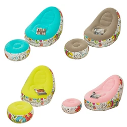 Canapé gonflable de Style Graffiti, avec combinaison de pédales, chaise longue inclinable, Portable, pour le bureau, la sieste, en plein air, pour la maison 