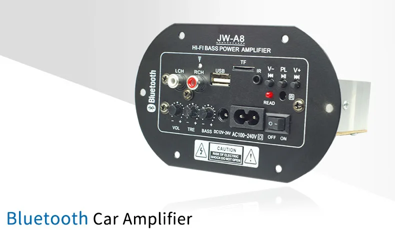 UNISIAN Bluetooth автомобильный аудио усилитель 30 Вт-100 Вт usb-диск кардридер сабвуфер твитер усилитель Hifi бас усилитель пульт дистанционного управления