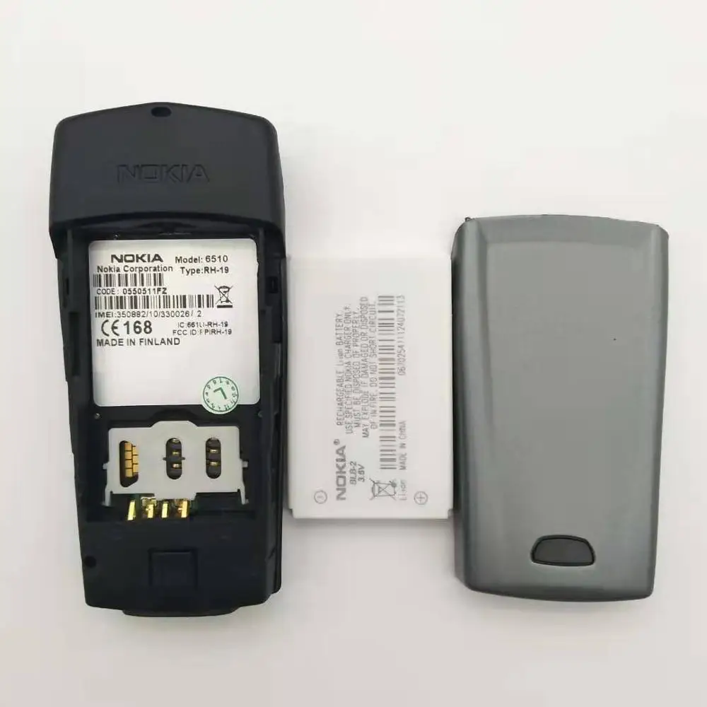 6510 Original Unlocked Nokia 6510 2G GSM Unlocked Cheap Refurbished Celluar Phone one year warranty Free Shipping