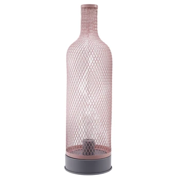 

Nordic Simple Water Bottle Grid LED Light Creative Night Light Iron Crafts Decorative Light Children's Room Decoration Home Deco