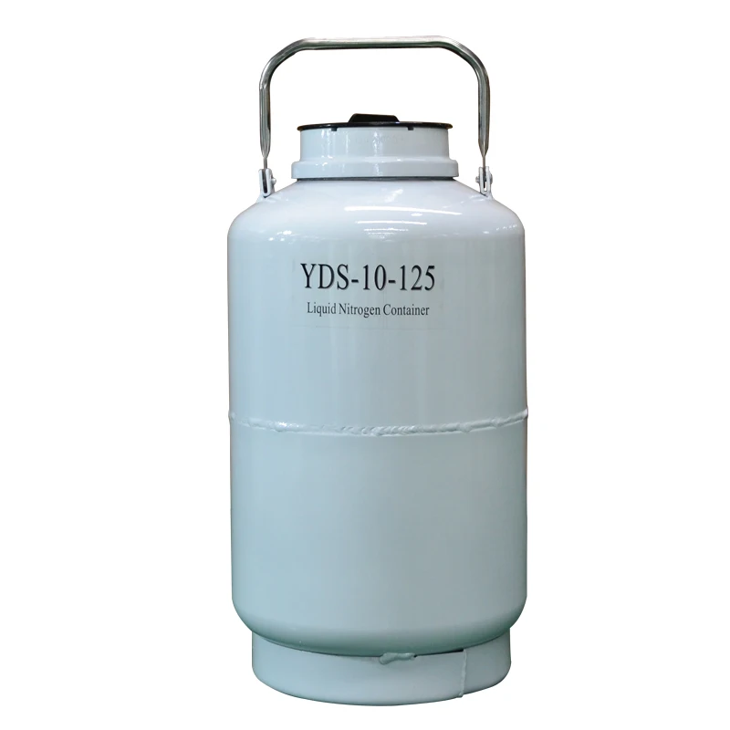 Резервуар с жидким азотом 10 Дьюар 5 лет гарантии yds 10 контейнеров bull semen криогенный резервуар с азотом фляга Чехлы для инструментов - Цвет: yds-10-125