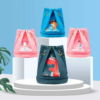 

Kids Swimming Bag Waterproof Backpack Sports Bags Boys Girls Beach Bag Combo Dry Wet Bags for Swimsuit Pool Beach Outdoor