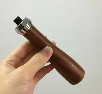 

High-end solid wood coffee machine modified bottomless handle