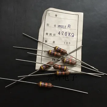 

Original new 100% color ring carbon film photoacoustic wave tantalum fever thick copper foot resistance HMGL1F 470K 1W Inductor