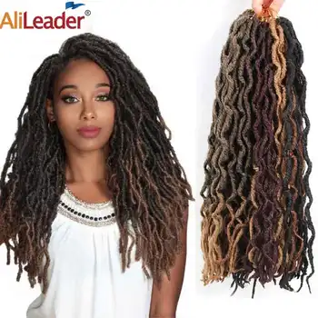 

Alileader Pure Hair For Braiding Extensions 12inches Faux Locs Crochet Braids 6pcs Synthetic Fiber African Hair for Women