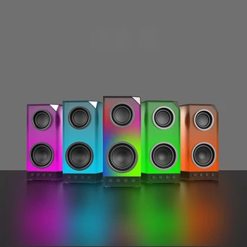 

BTS-629 Colorful Wireless Bluetooth Speaker Portable Card Stereo Flash Light Mini TWS Speaker
