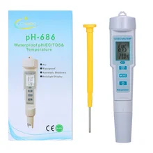 Numérique 4 en 1 qualité de l'eau PH/EC/ TDS/température mètre PH mètre testeur pour eau Acquarium LCD rétro-éclairage affichage testeur
