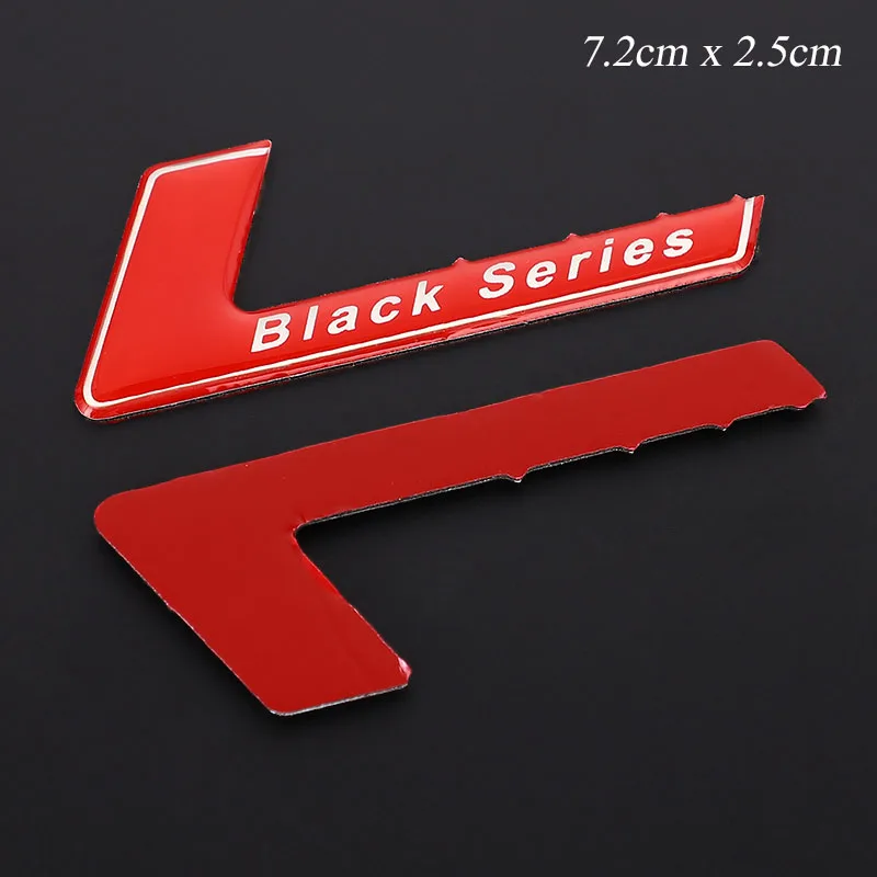 3D Металлическая Автомобильная наклейка эмблема значок наклейки Черная Серия