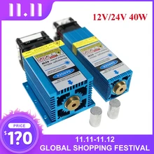 

40W Laser Module 12/24V 450nm Laser with PWM TTL Blue Light Module for Wood Cutting Engraving Machine Cutting Tool