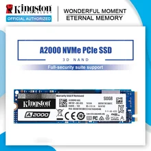 Kingston A2000 NVMe PCIe M.2 2280 SSD 250 ГБ 500 ГБ 1 ТБ Внутренний твердотельный диск Жесткий диск SFF для ПК ноутбук ультрабук