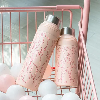 

Korea Ins Creative Thermoses 304 Stainless Steel Sealed Vacuum Flasks Leak Proof 500ml Outdoor Travel Portable Insulated Bottles