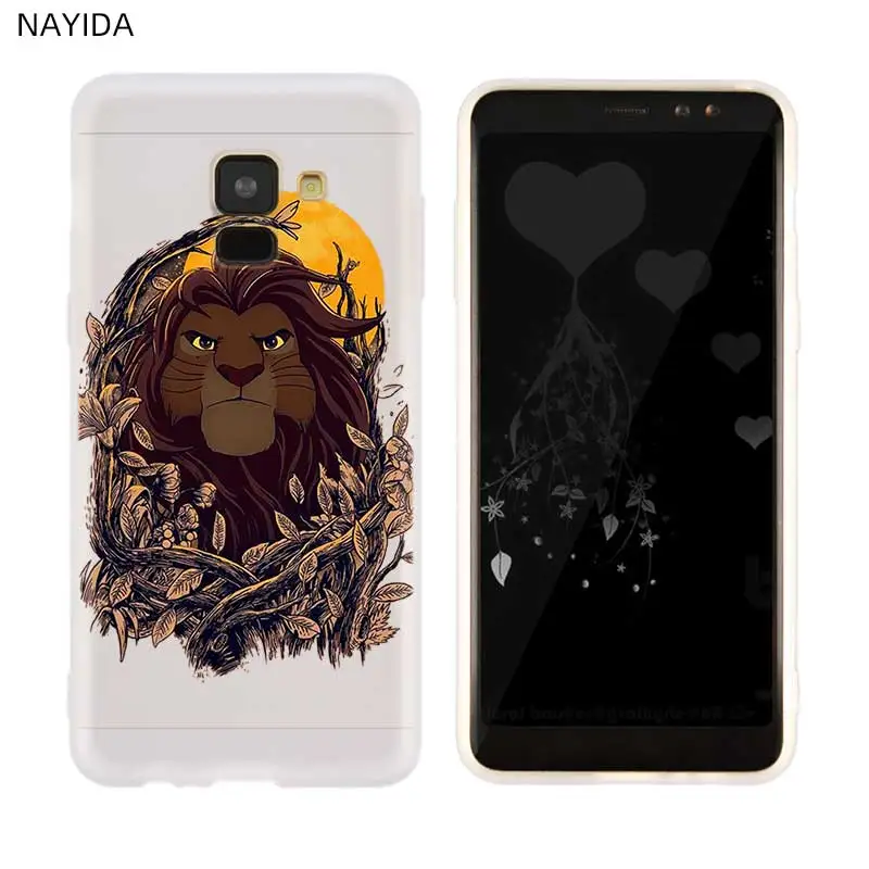 Крышка чехол для телефона для samsung Galaxy A10 A30 A40 A50 A60 A70 A80 A90 A6 A8 A9 A7 A5 плюс с героями из мультфильмов; с изображением короля льва - Цвет: photo is 3D mode 8