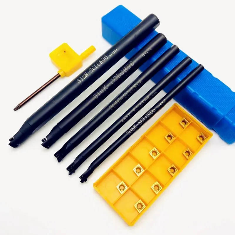 

Tool holder S06K-SCLCR06 tungsten steel anti-vibration alloy turning tool holder 95 degree inner hole tool holder for CCMT060204