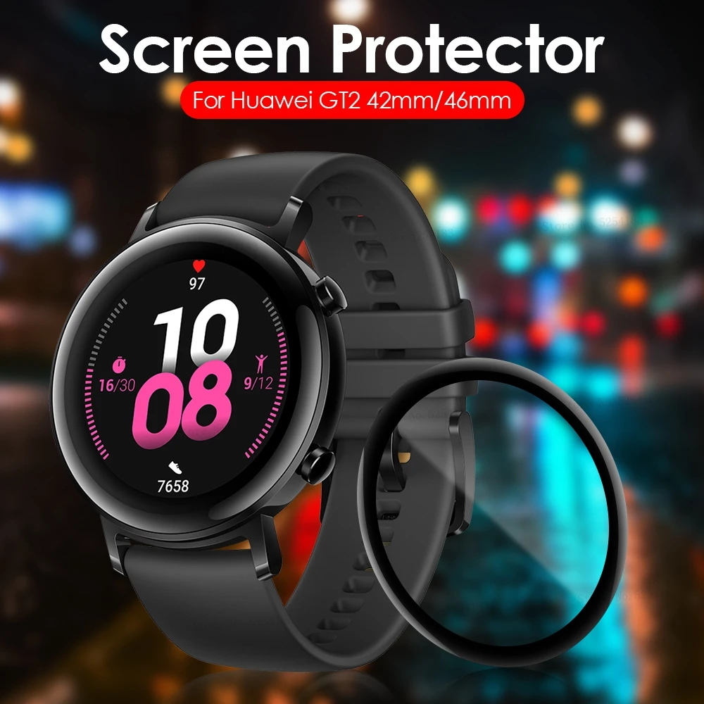 3D прозрачная пленка для huawei GT2 42 мм 46 Защитная экрана Смарт часы защитные