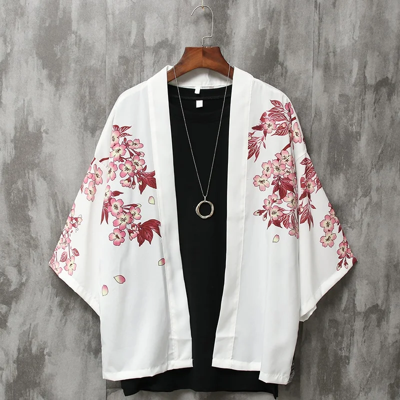 Japanese Kimono Man Traditional Japanese Kimonos Cardigan Kimono Men Yukata Men Male Streetwear Haori 10632