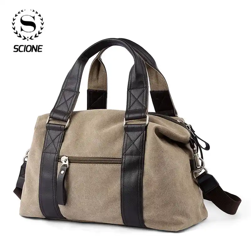 men's canvas crossbody shoulder bag