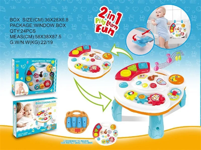 

Children Mini Early Education Multi-functional Study Table Baby Educational Toy Fun Music you xi tai Educational Toy