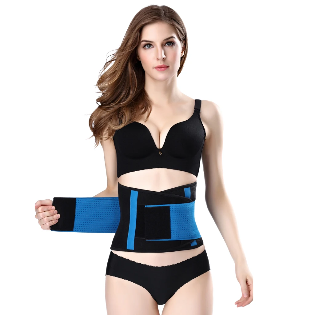 Compression Back Brace Lower Back Waist Support Belt Band Wrap for Women Men Workout Fitness Waist Support Protect