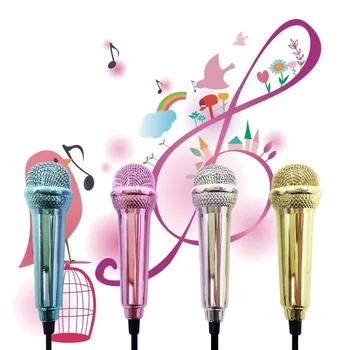 

Portable Aluminum Alloy Mini 3.5mm Wired Microphone for Mobile Phone Tablet PC Laptop Speech Sing Karaoke For IPhone