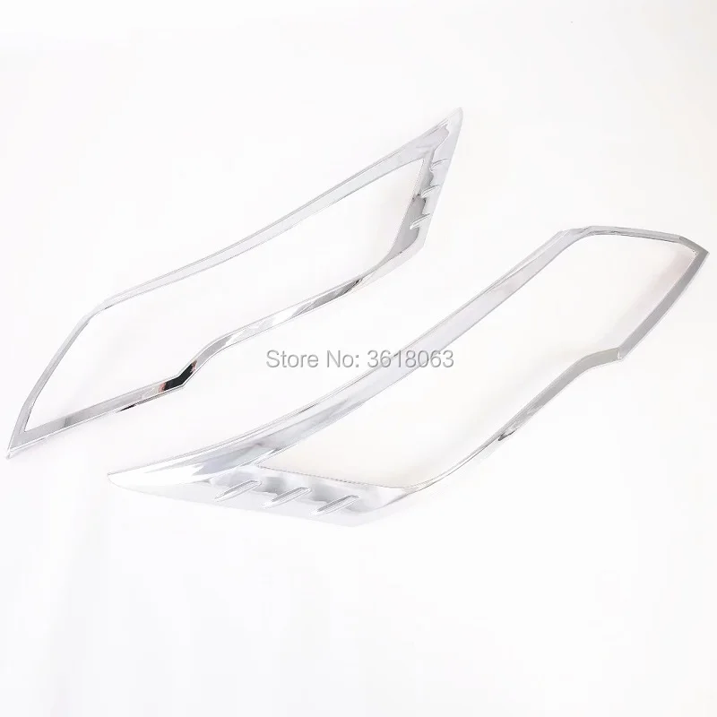 

For Toyota Rush 2018 2019 2020 ABS Chrome Front Headlights Cover Head Lamp Frame Panel Protector Trim Car Deconation Accessories