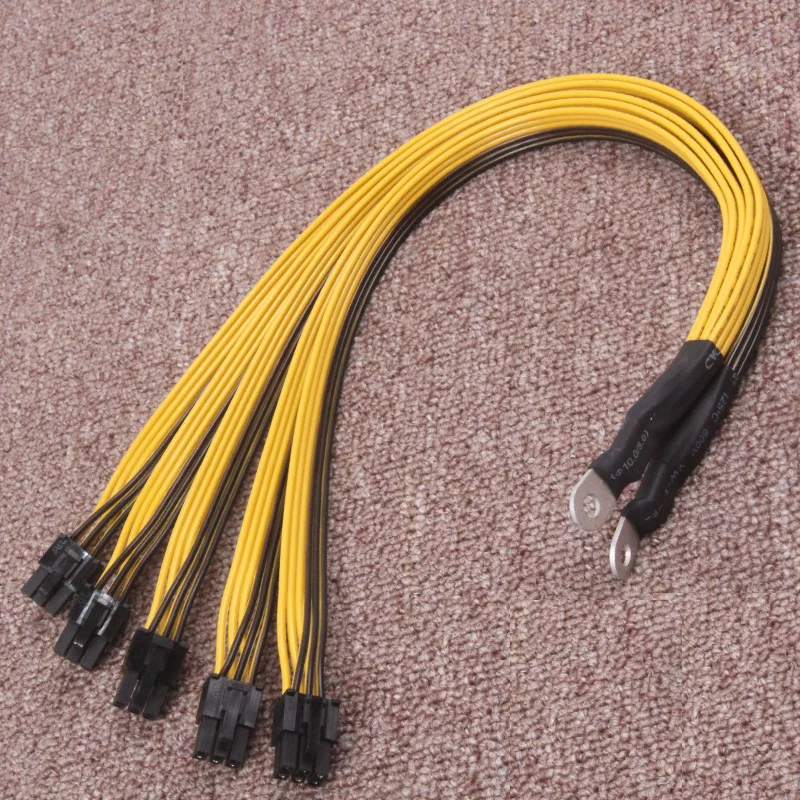 BTC Miner Bitcoin Litecoin S7 S9 S11 блок питания к 5 PCI-E 6-контактному кабелю 2400 Вт 2600 ЦП