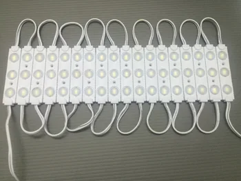 

1000pcs/lot NEW 5730 3LED injection led module 12V with lens Waterproof IP67 ,120degree1.5W white,LED sign,shop banner