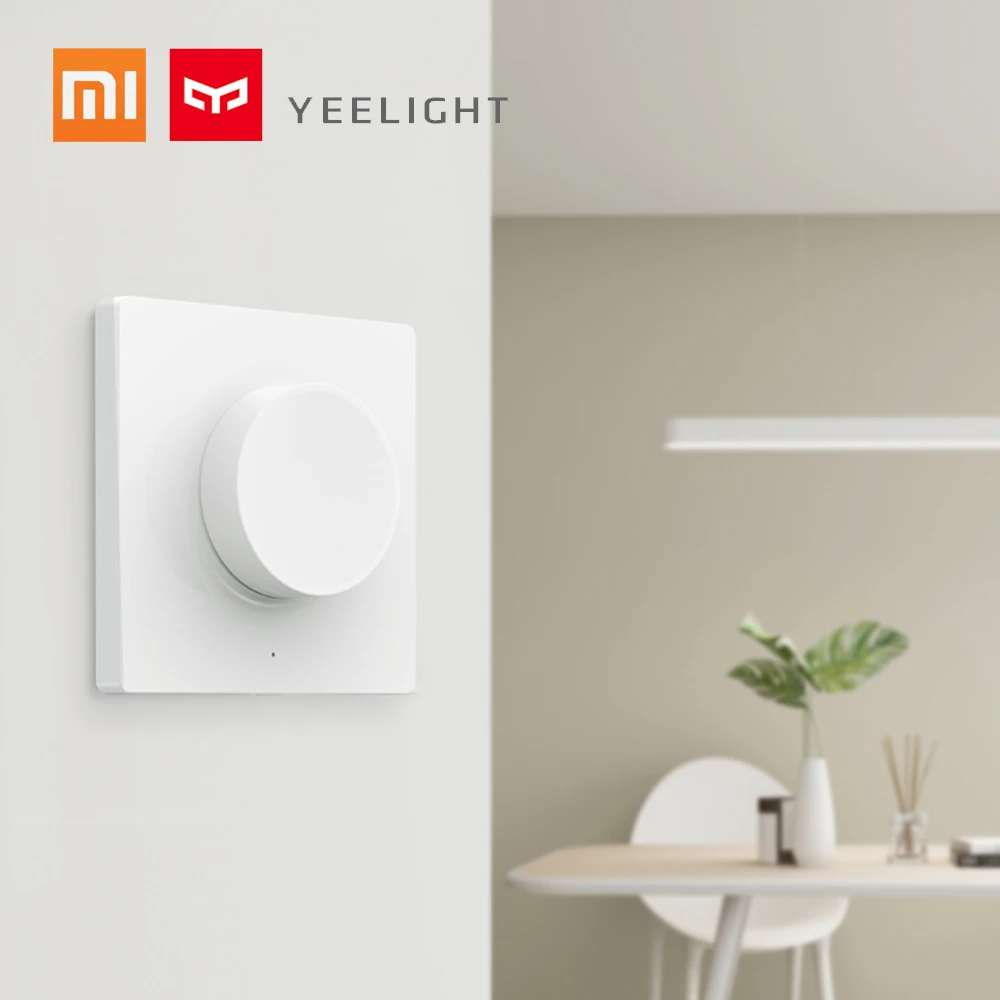 Yeelight умное затемнение переключатель BT подключенная интеллектуальная ручка вращать переключатель настенный пульт дистанционного управления переключатель для Yeelight потолочный светильник