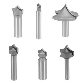 

uxcell Router Bit Tapered End Mill Carbide for Woodworking Engraving Machine Edge Treatment Carpentry Router Bit 1/2PCS