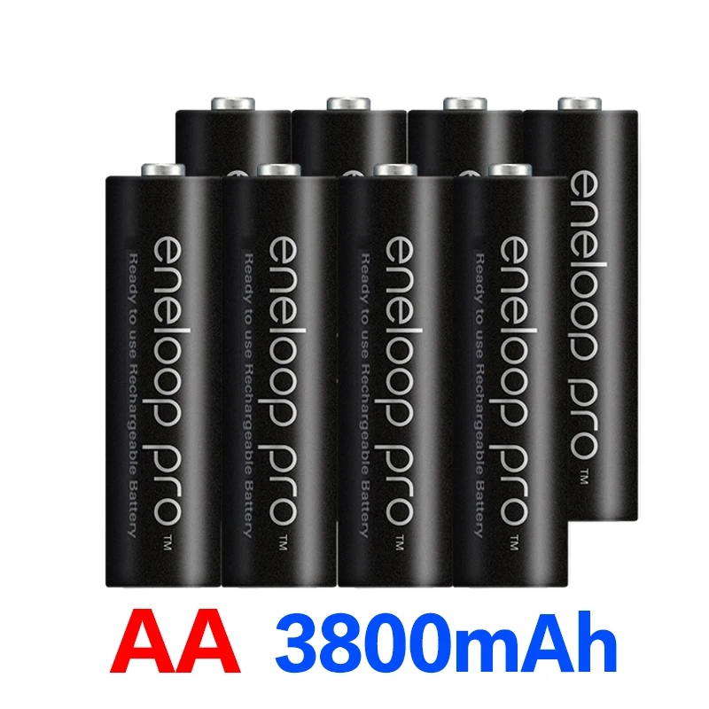 8 шт. Panasonic Eneloop Оригинальная батарея Pro AA 3800mAh 1,2 V Ni-MH камера игрушка-фонарик перезаряжаемые батареи с зарядным устройством