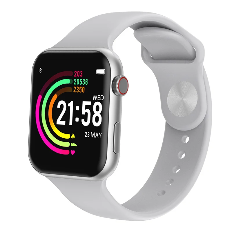 White Timewolf Smartwatch IP68 полный сенсорный экран для сердечного ритма Смарт-часы Android крови кислородом водонепроницаемые Смарт-часы для мужчин для IOS телефона - Цвет: White