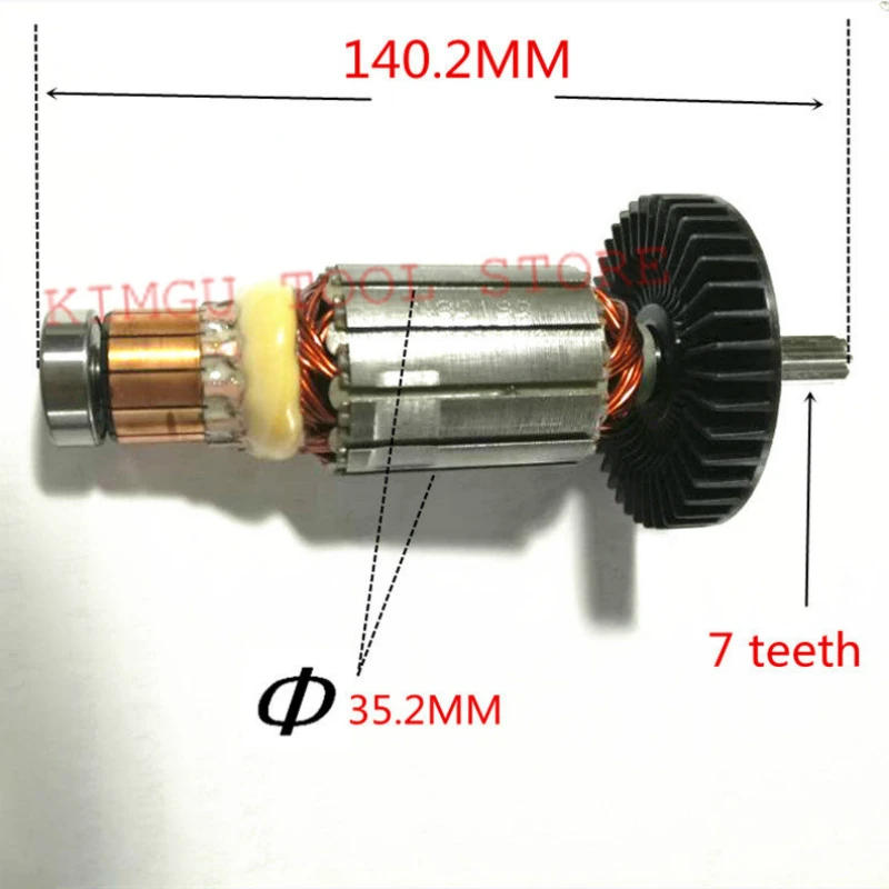 

Electric Wrench Motor Rotor for Makita 519199-5 DTW450RFE DTW450Z BTW450Z BTW450RFE TW450D Rotor Accessories