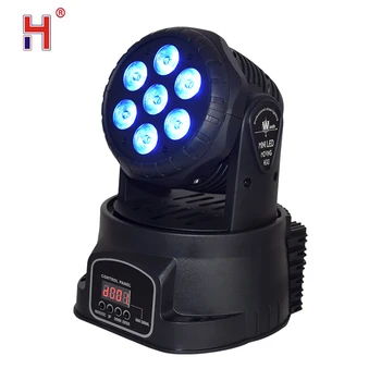 

Led Lighting Moving Head Stage Light Dmx Disco Lights Dj Lights 7x12w Wash Disco Lamp for Party Night Club Concert Stage