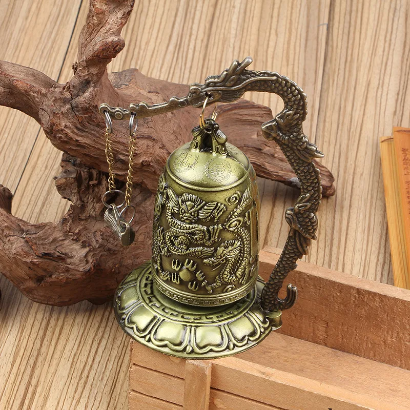 

Dragon Bell Clock Lotus Buddha Buddhism Arts Statue Clock Buddhist Temple Brass Copper Home Decorative Crafts Decoracion Budas
