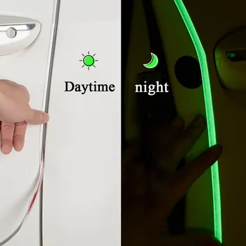 

5M /10M Luminous Door Scratch Protector Automobile Door Anti-collision Strip Edge Anti Chafing Body Adhesive Strip stickers
