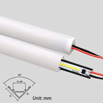 

5pcs ac220v 40cm pure white milk cover V shape LED Cabinet Bar Light