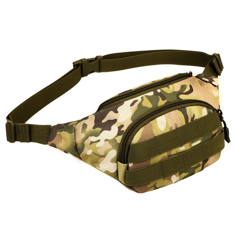 Уличные тактические сумки камуфляж Molle Охота Climibing Спортивные Сумки Карманы Водонепроницаемый походный портативный поясная сумка нейлон - Цвет: CP