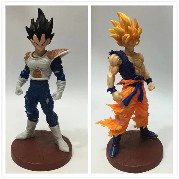 

Nico Anime Dragon Ball Budokai 7 Battle Damage Goku Vegeta Boxed Garage Kit Decoration Model