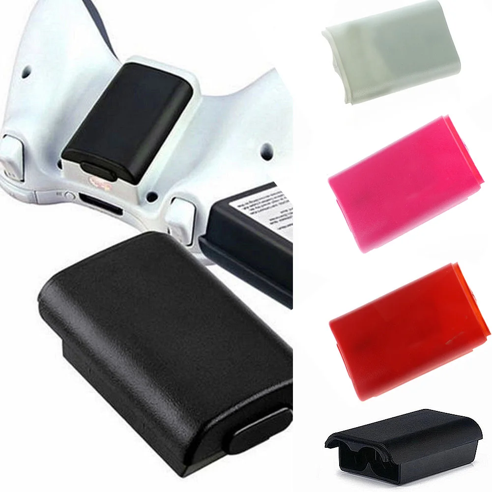

For Xbox 360 Wireless Controller AA Battery Pack Back Case Cover Holder Shell Solid Color Plastic Battery Cover Accessories