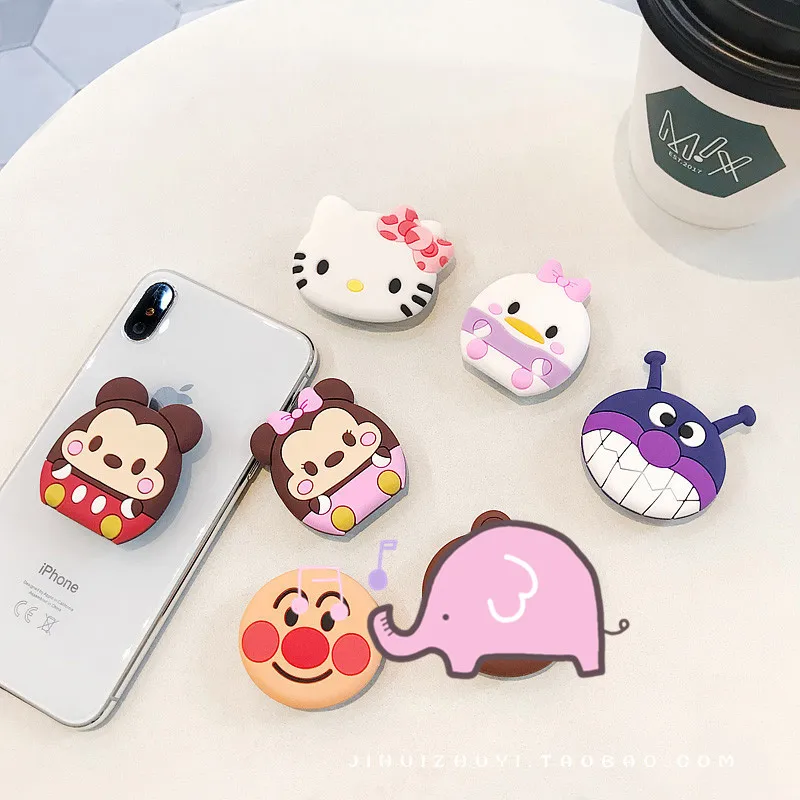 Мультяшный Pocketsocket держатель для пальцев подставка IPhone X 7 Samsung Huawei Pocket Socket Air Bag