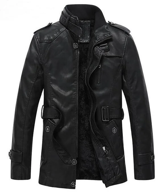 Мужская кожаная куртка с капюшоном, jaqueta de couro masculina, мужское толстое пальто из искусственной кожи, мужские Зимние флисовые куртки из искусственного меха для мужчин