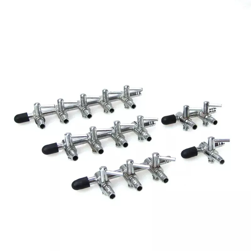 1-8 Way Air Splitter Valve Aquarium Fish Tank Air Pump Flow Splitter Distributor Pump Valve Tap Lever Control Switch Valve 2