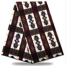 Hot sales dutch wax100% cotton patter african dutch wax fabric best quality 6yards/pcs for wedding dress