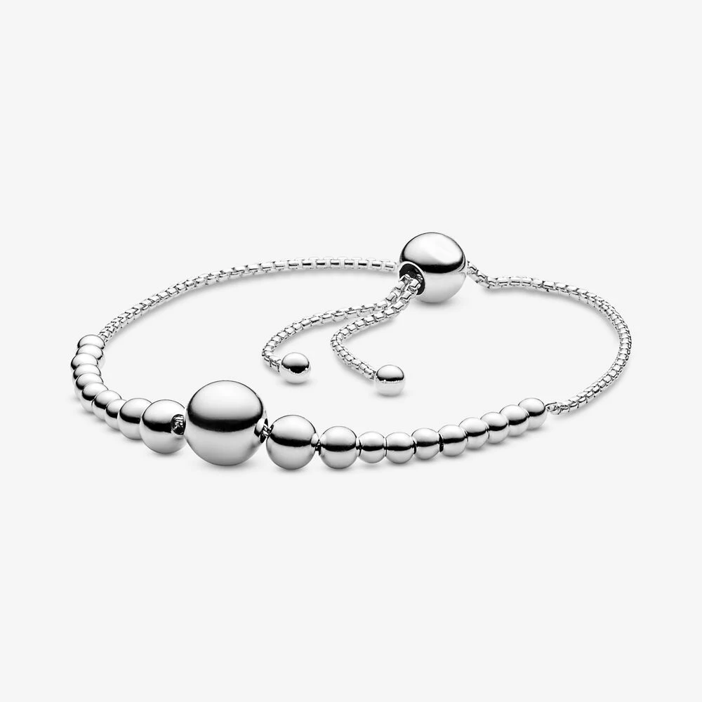 Seialoy New Adjustable Size Round Ball Beads Bracelets Fit Original Beaded Bracelet For Women Boy Girl Child Charm Bangle - Image 5