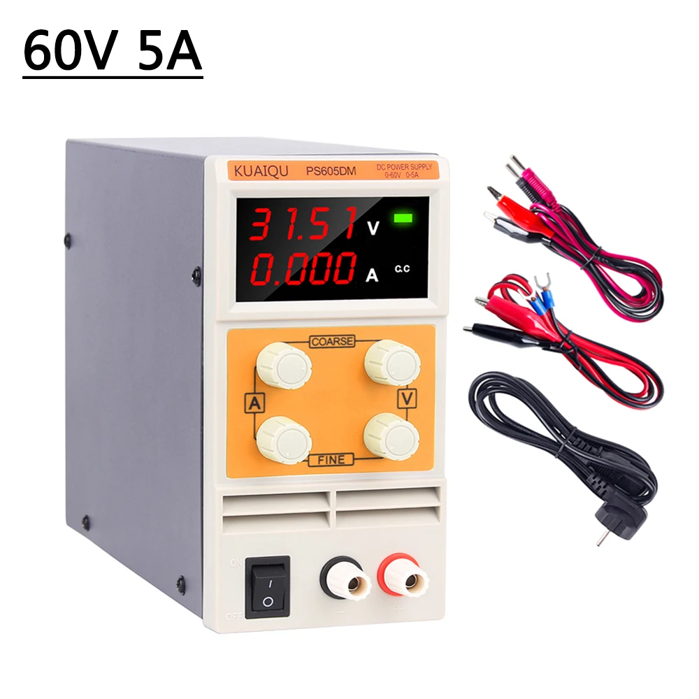 New 3 4digits Lab Switching Power Supply Digital Display Dc