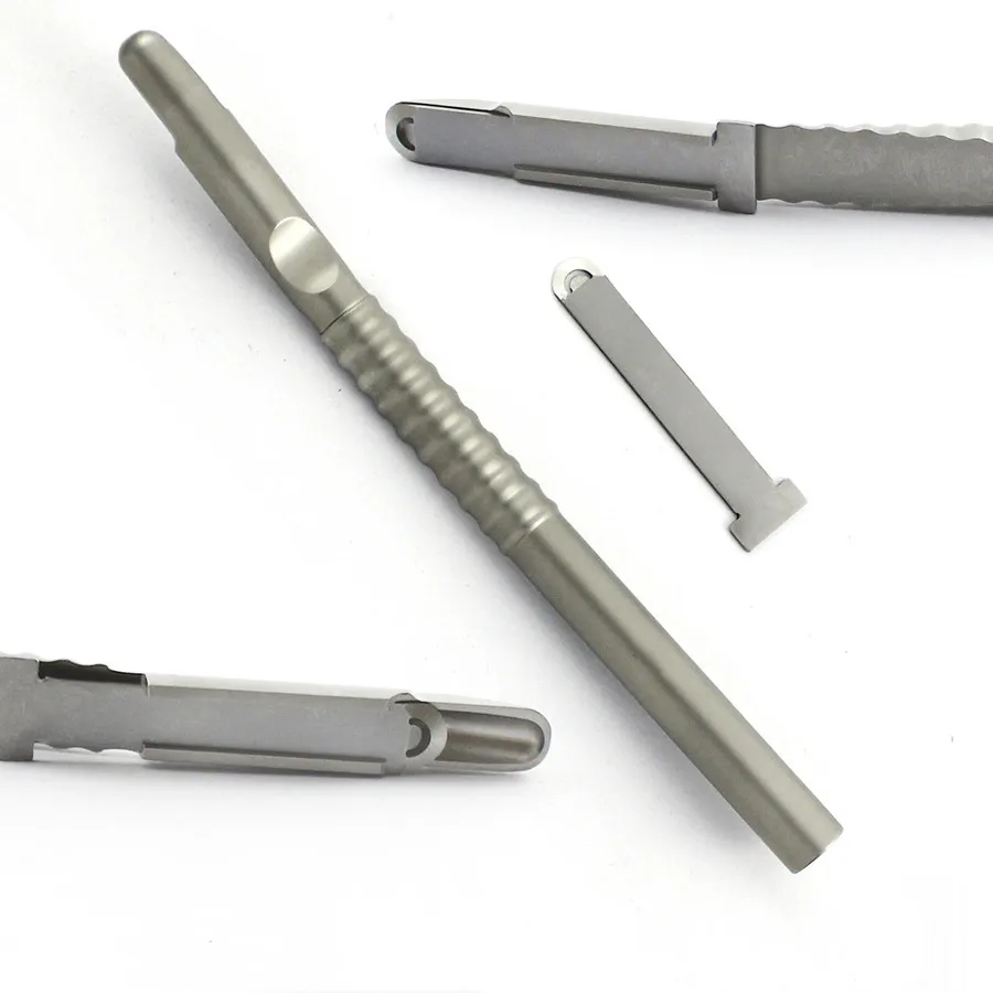COGOOGON Dental Implant Harvesting Bone Scraper Curved With 5 Free Replaceable Blades 2