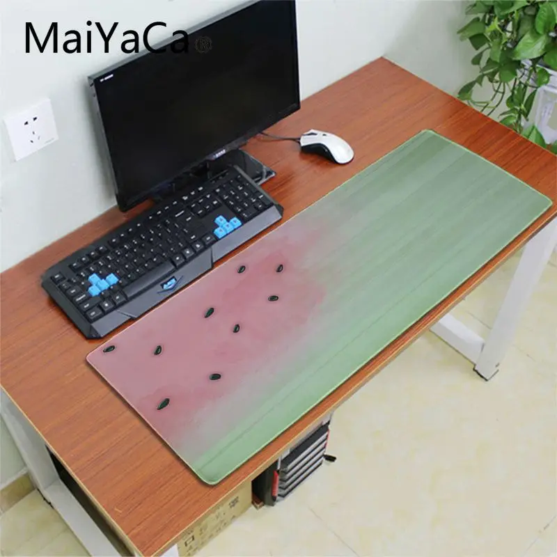 Maiyaca арбуз летняя фруктовая Подложка для Мыши игровые коврики для игровой мыши настольная клавиатура Аниме Коврик для мыши геймер Скорость версия Настольный коврик - Цвет: Lock Edge 30x60cm