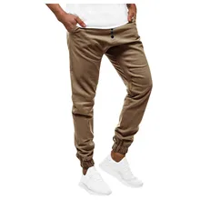 Брюки мужские уличные повседневные штаны для фитнеса бодибилдинга с карманами Длинные спортивные штаны pantalones hombre