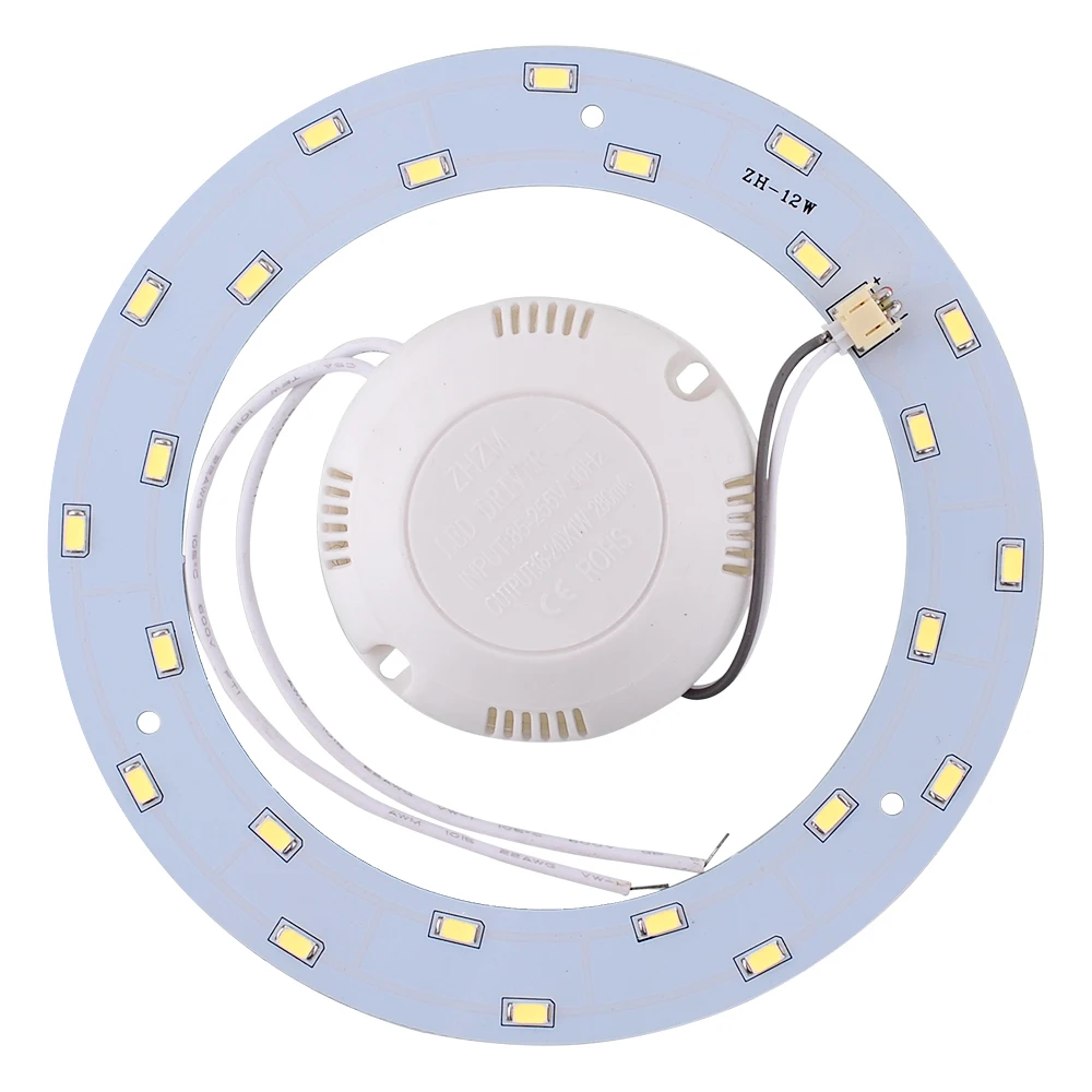 12 Вт 24 5730 SMD Светодиодная энергосберегающая панель круглая кольцевая потолочная
