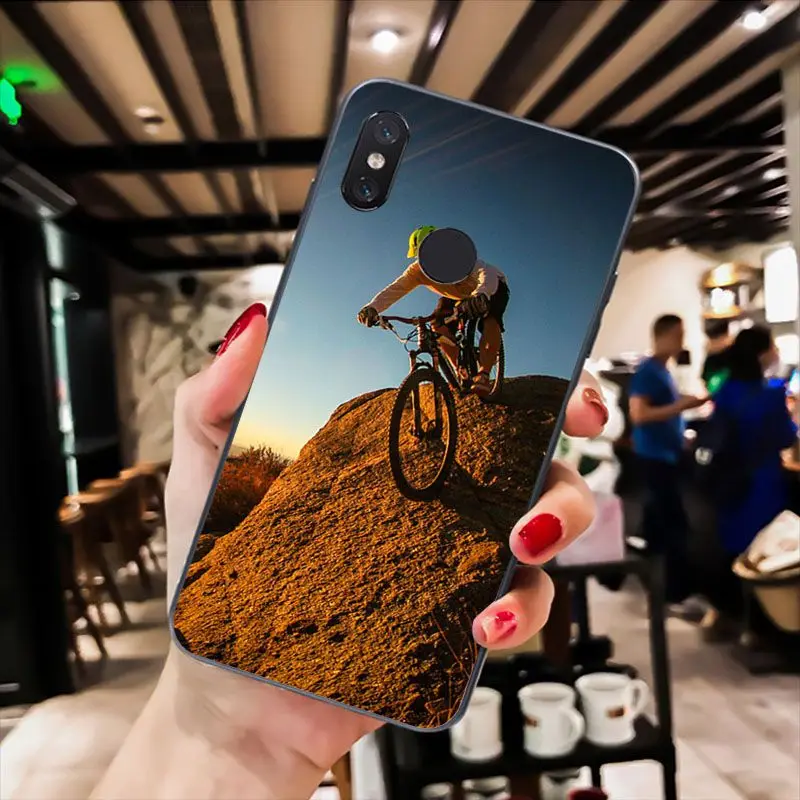 MaiYaCa Amazing mountain bike Bicycle MTB design Phone Case for Xiaomi Redmi8 4X 6A 9 8T Redmi 5 5Plus Note5 7 Note8pro 9 9pro xiaomi leather case chain